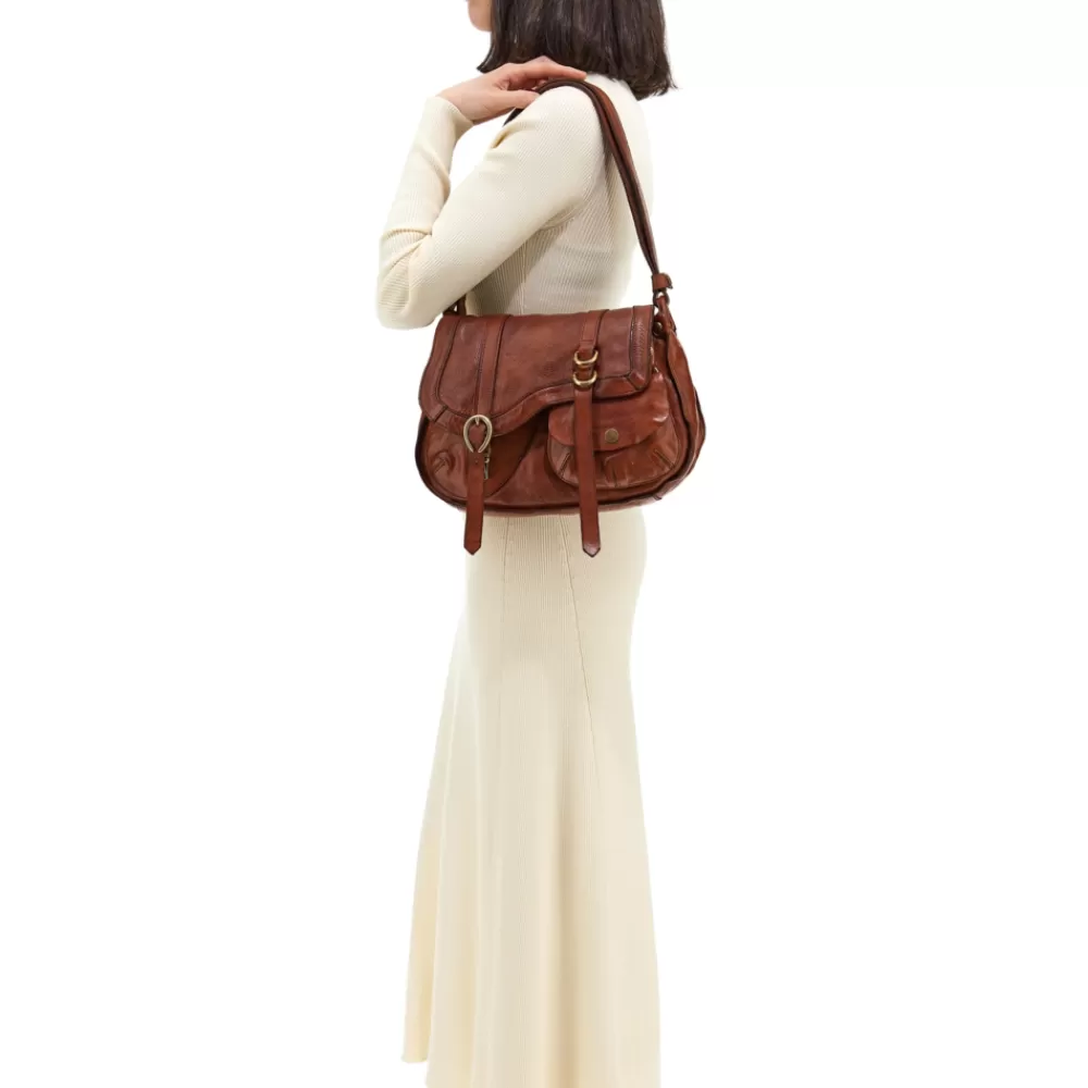 DAMEN Campomaggi Schultertaschen*Arya Cognac