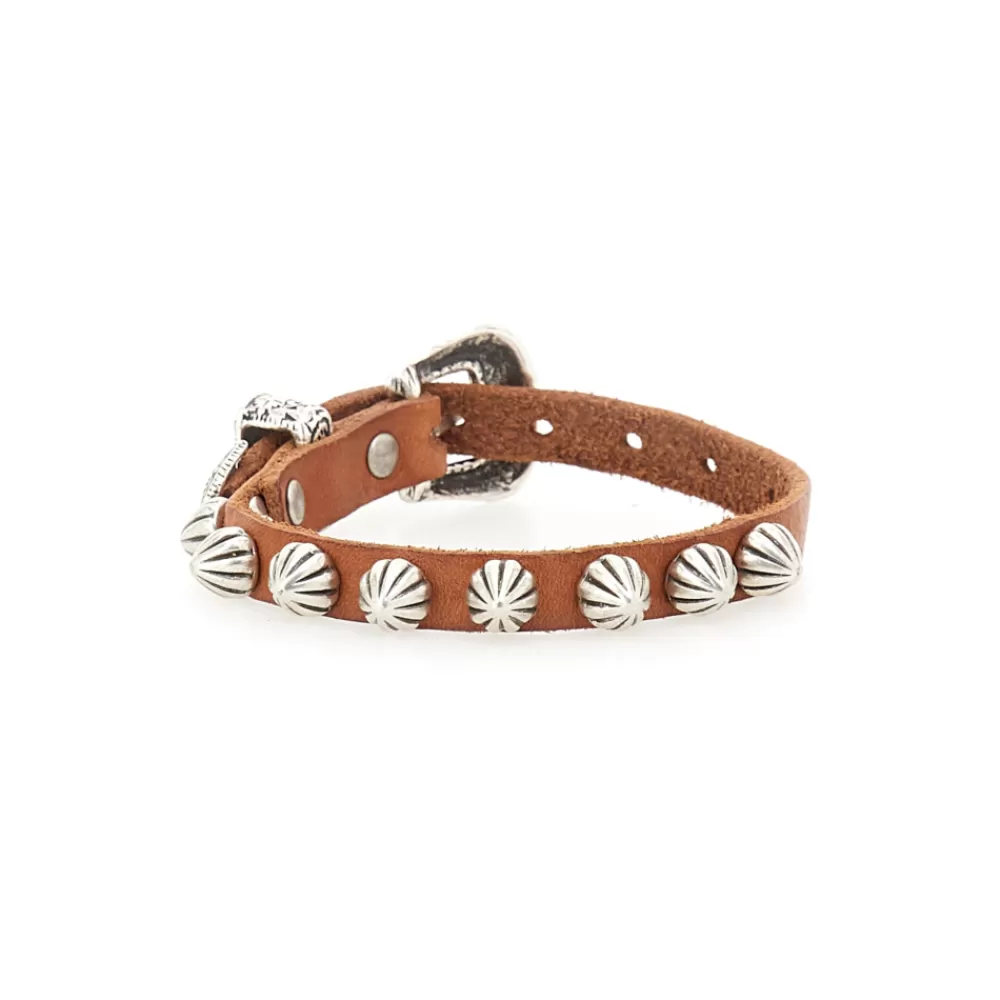 HERREN Campomaggi Armbänder*Bella di Notte Cognac