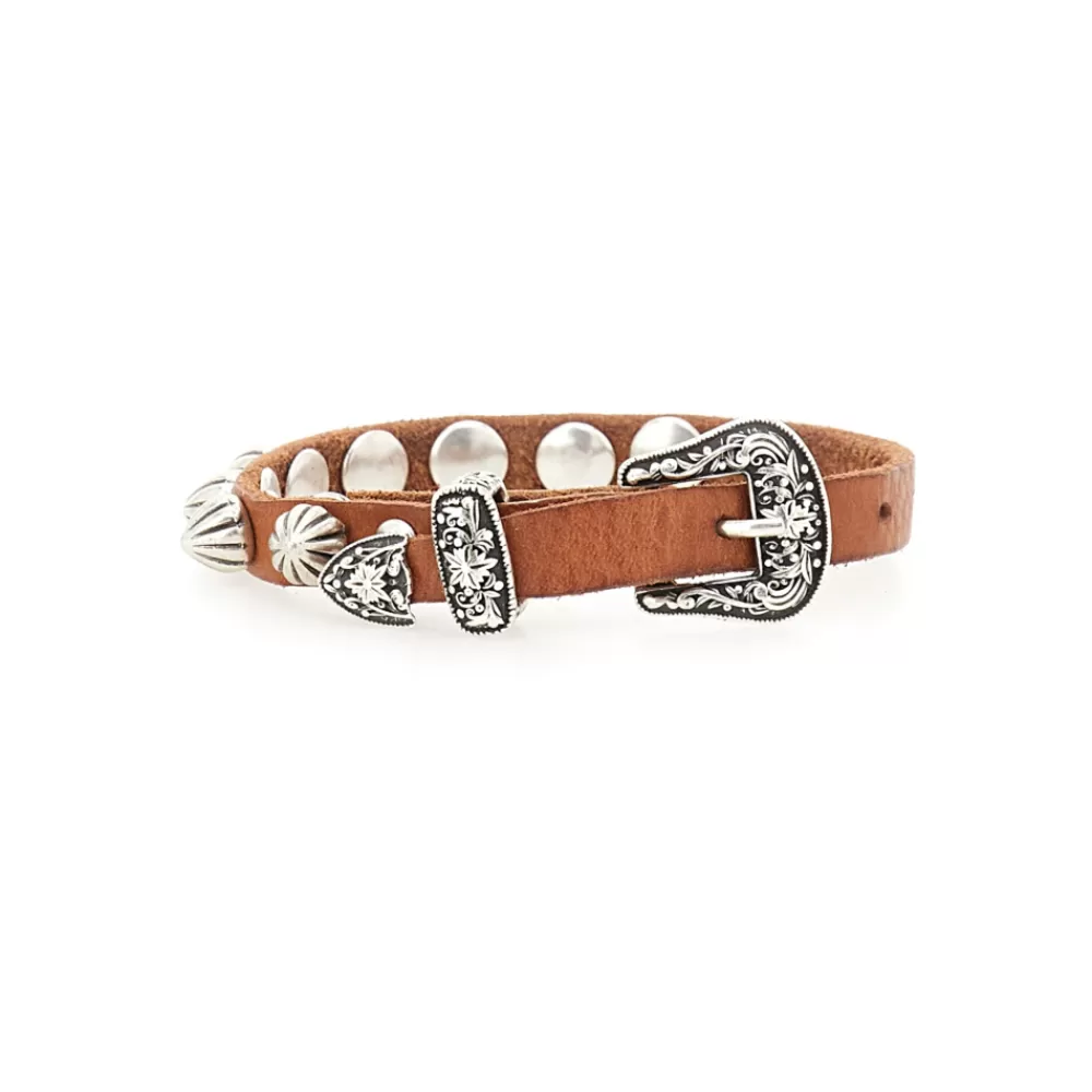 HERREN Campomaggi Armbänder*Bella di Notte Cognac