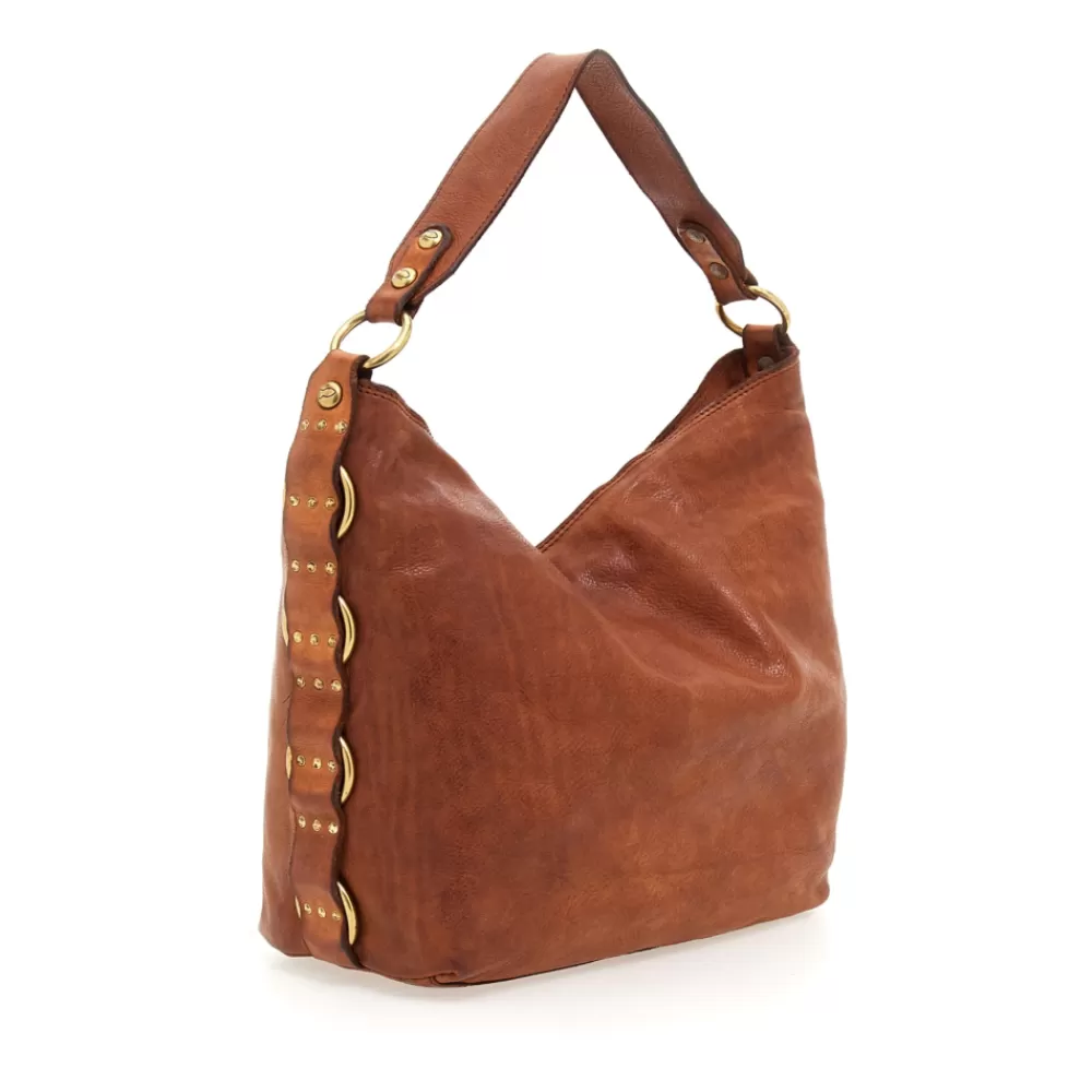 DAMEN Campomaggi Schultertaschen*Demetra Cognac