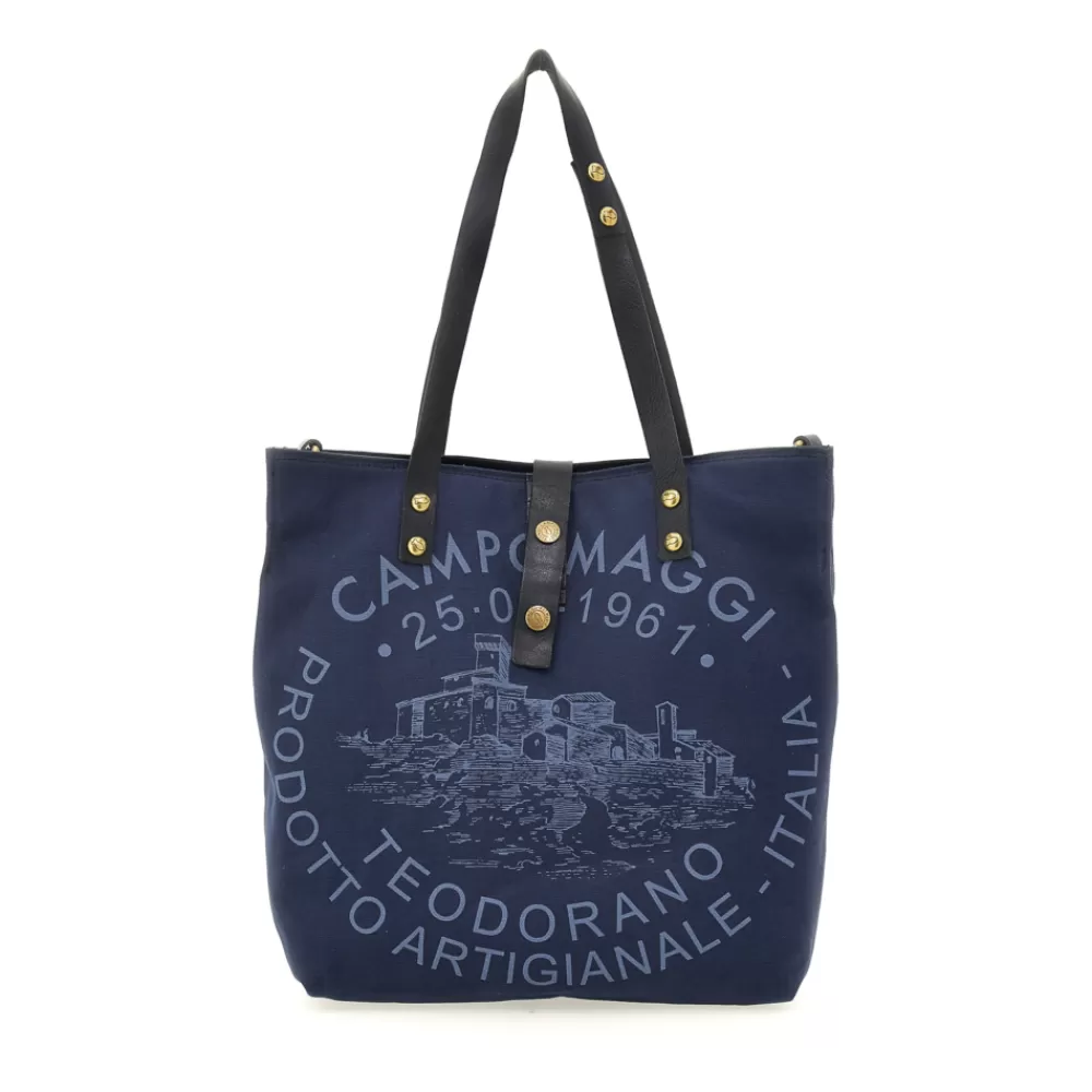 HERREN Campomaggi Shoppers*Genziana Blau