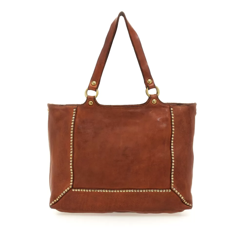 DAMEN Campomaggi Shoppers*Kura Cognac