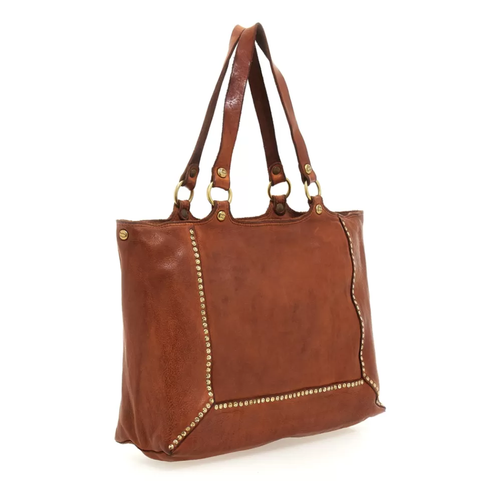 DAMEN Campomaggi Shoppers*Kura Cognac