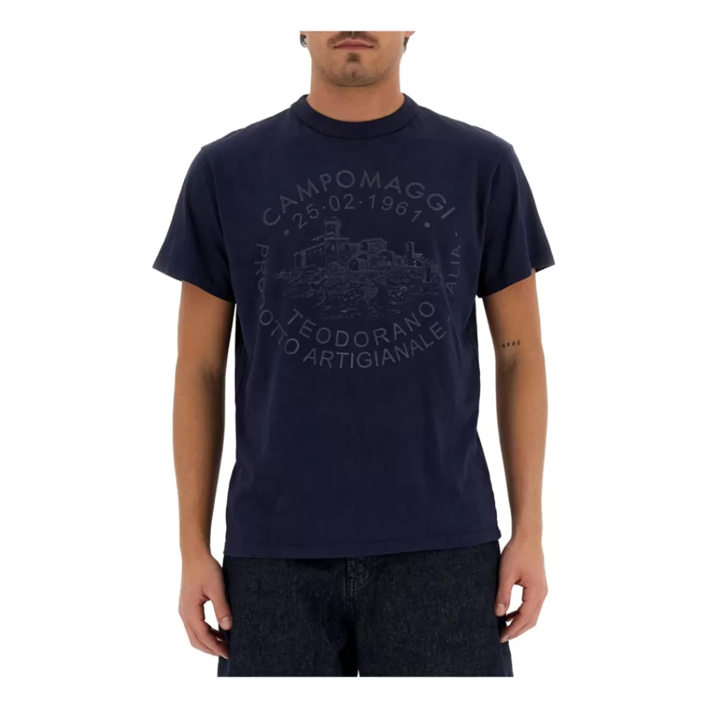 HERREN Campomaggi *Teodorano T-shirt Blau