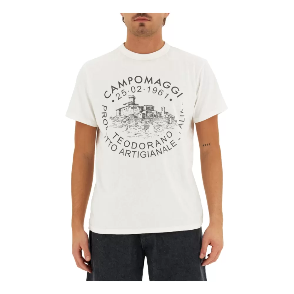 HERREN Campomaggi *Teodorano T-shirt Weiß